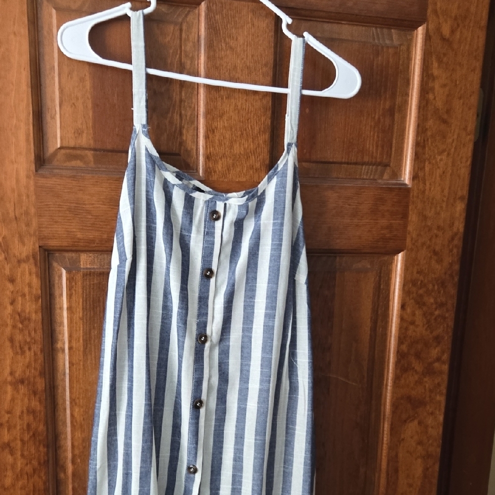 BloomChic Blue and White Striped Dress - Picture 2 of 3